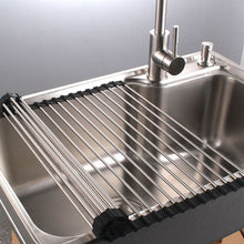 PremiumRacks Stainless Steel Over The Sink Dish Rack - Roll Up - Durable - Multipurpose