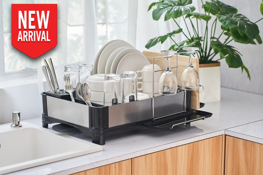 Premiumracks Large Dish Rack - 304 Stainless Steel Modern Design Capacity