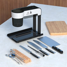 Premiumracks Multifunctional Stainless Steel Knife Block- Utensil Holder - Cutting Board Storage All