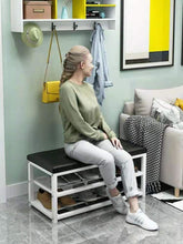 Premiumracks White Shoe Rack Bench - Leather Seat Built Tough Modern Design