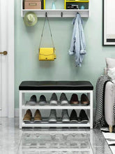 Premiumracks White Shoe Rack Bench - Leather Seat Built Tough Modern Design